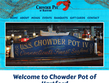 Tablet Screenshot of chowderpothartford.com